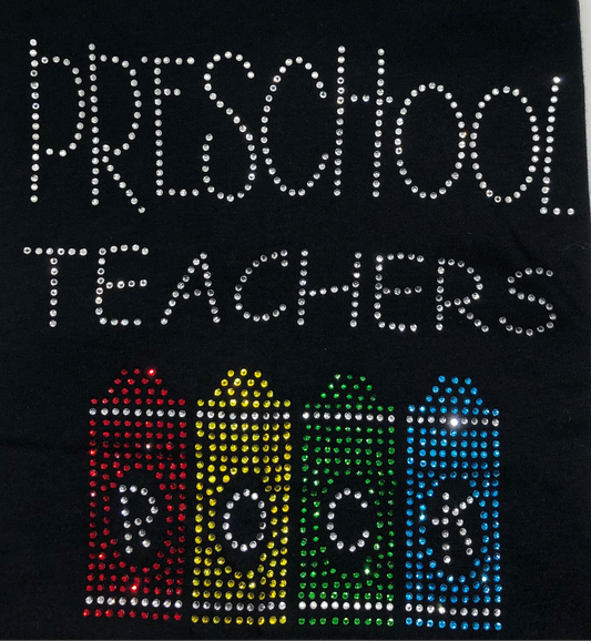 Preschool Teachers Rock (crayons)
