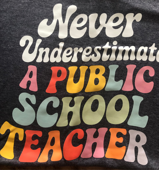 Never Underestimate A public School Teacher